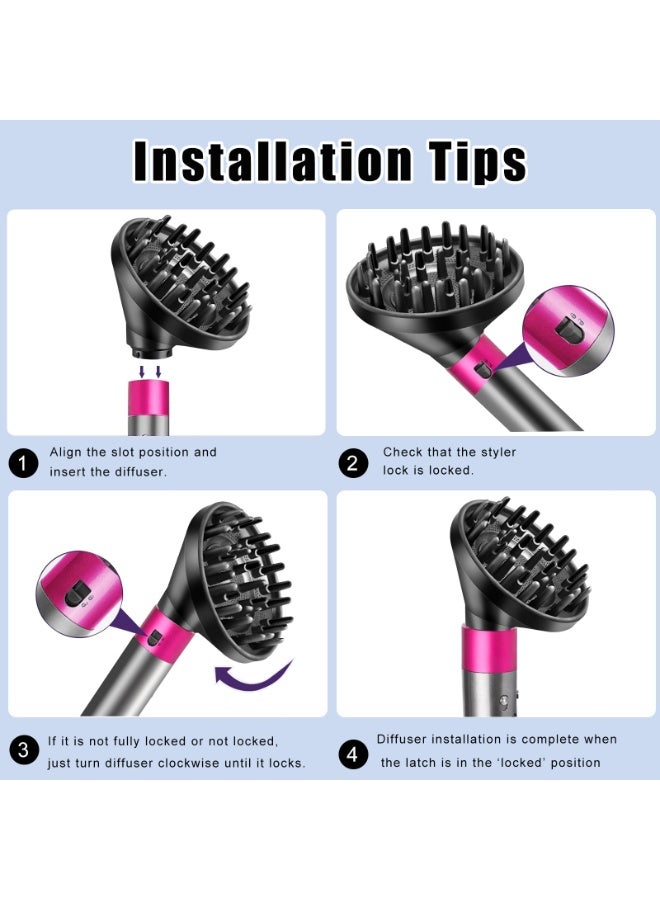 KISSUN Diffuser Attachment for Dyson Airwrap Styler HS01 HS05, Converting Your Air Wrap Styler to A Hair Dryer - Image 5